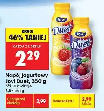 Biedronka Napój Jogurtowy Jovi Duet 350 g oferta