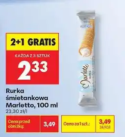 Biedronka Rurka śmietankowa Marletto, 100 ml oferta