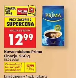 Biedronka KAWA MIELONA PRIMA FINEZJA 250 G oferta