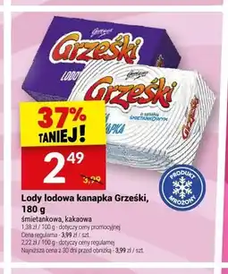 Twój Market Lody lodowa kanapka Grześki śmietankowa oferta