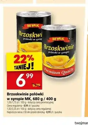 Twój Market Brzoskwinie połówki w syropie MK oferta