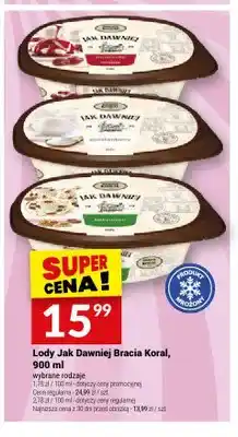 Twój Market Lody Jak Dawniej Bracia Koral śmietankowe oferta