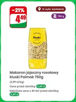 Dino Makaron jajeczny rosołowy kluski Polmak oferta