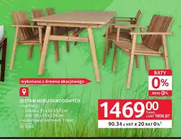 Selgros Zestaw mebli ogrodowych oferta