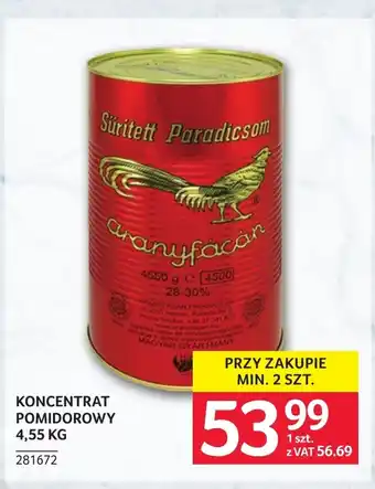 Koncentrat pomidorowy Süritett Paradicsom