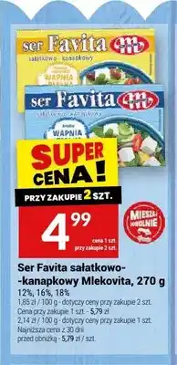 Twój Market Ser Favita sałatkowo-kanapkowy Mlekovita oferta