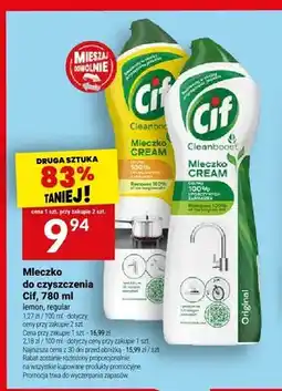 Twój Market Mleczko do czyszczenia Cif Lemon oferta