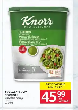 Selgros Sos sałatkowy Knorr oferta