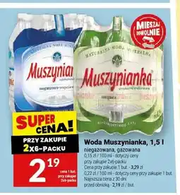 Twój Market Woda mineralna Muszynianka niegazowana 6-pak oferta
