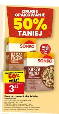Twój Market Kasza jęczmienna perłowa Sonko 4-pak oferta
