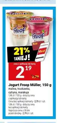 Twój Market Jogurt Froop Müller malina oferta
