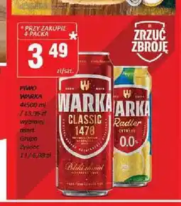 Chorten Piwo bezalkoholowe Warka Radler Cytryna 4-pak oferta