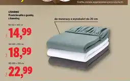 Lidl Prześcieradło z gumką z bawełną LIVARNO 140-160x200 cm oferta