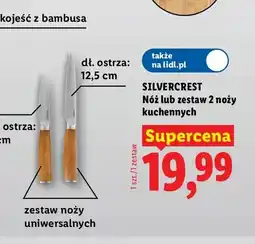 Lidl Zestaw 2 noży kuchennych uniwersalnych Silvercrest oferta