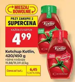Biedronka Ketchup Kotlin, 420/450 g oferta