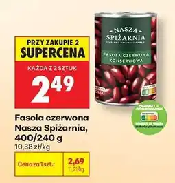 Biedronka Fasola czerwona Nasza Spiżarnia 400/240 g oferta