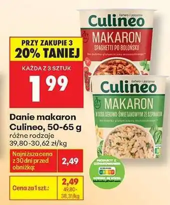 Biedronka Danie makaron Culineo, 50-65 g oferta