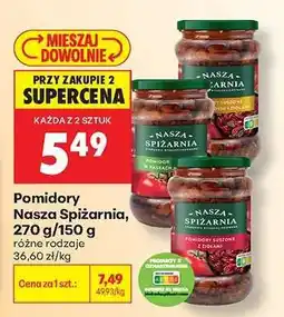 Biedronka Pomidory Nasza Spiżarnia, 270 g/150 g oferta