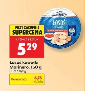 Biedronka Łosoś kawałki Marinero, 150 g oferta