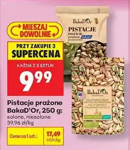 Biedronka Pistacje prażone BakaD’Or, 250 g oferta