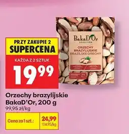 Biedronka Orzechy brazylijskie BakaD’Or, 200 g oferta