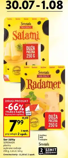 Intermarche Serenada Ser żółty plastry oferta