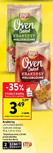Intermarche Krakersy LAY'S OVEN BAKED oferta
