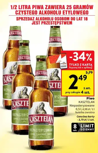 Intermarche Piwo KASZTELAN Niepasteryzowane oferta