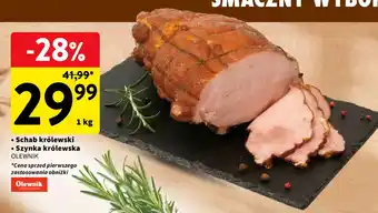 Intermarche Schab królewski Szyńka królewska Olewnik oferta
