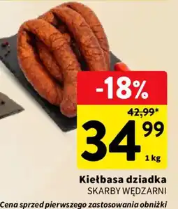 Intermarche SKARBY WĘDZARNI Kiełbasa dziadka oferta