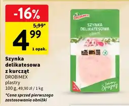 Intermarche Szynka delikatesowa z kurcząt DROBIMEX oferta
