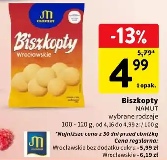 Intermarche Biszkopty MAMUT oferta
