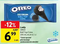 Intermarche Lody OREO Ball Top Cone oferta