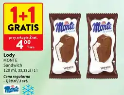 Intermarche Lody Monte Sandwich oferta