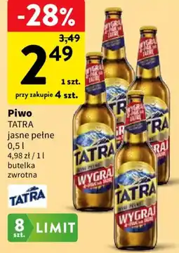 Intermarche Piwo TATRA jasne pełne oferta