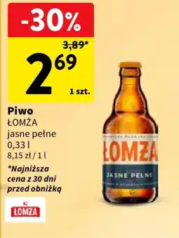 Intermarche Piwo ŁOMŻA jasne pełne oferta