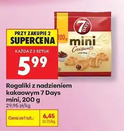 Biedronka Rogaliki z nadzieniem kakaowym 7 Days mini, 200 g oferta