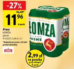 Intermarche Piwo ŁOMŻA jasne oferta