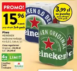 Intermarche Piwo HEINEKEN wybrane rodzaje oferta