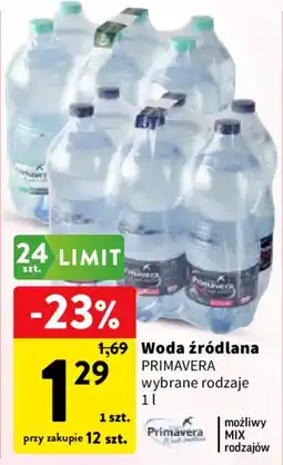 Intermarche Woda źródłana Primavera oferta
