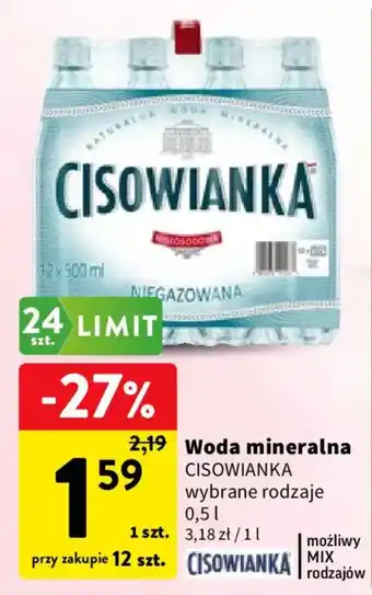 Intermarche Woda mineralna CISOWIANKA oferta