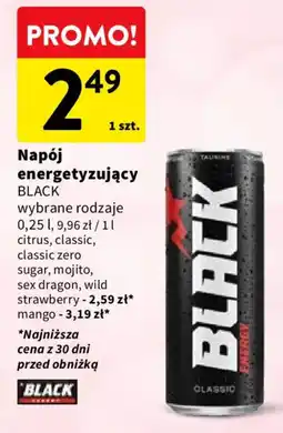 Intermarche Napój energetyzujący BLACK oferta