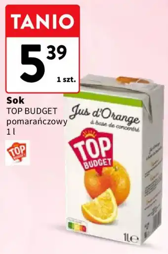 Intermarche Sok TOP BUDGET pomarańczowy oferta