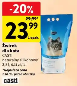 Intermarche Żwirek dla kota Casti naturalny silikonowy oferta