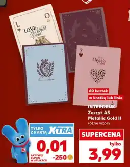 Kaufland Interdruk Zeszyt A5 Metallic Gold II oferta