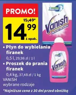 Intermarche Płyn do wybielania firanek Vanish oferta
