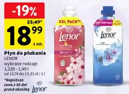 Intermarche Płyn do płukania LENOR wybrane rodzaje oferta
