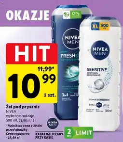 Intermarche Żel pod prysznic NIVEA wybrane rodzaje oferta