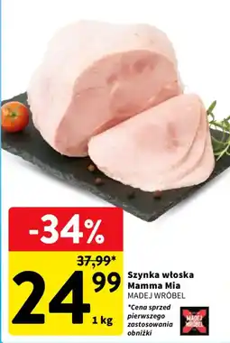 Intermarche Szynka włoska Mamma Mia oferta