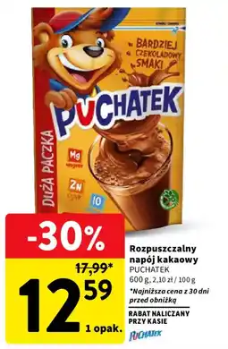 Intermarche Rozpuszczalny napój kakaowy PUCHATEK oferta